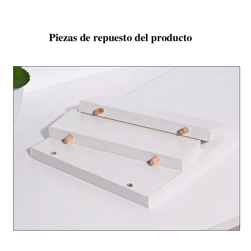 Blanco Elevador De Monitor Armable Madera Escritorio Oficina — foto 6