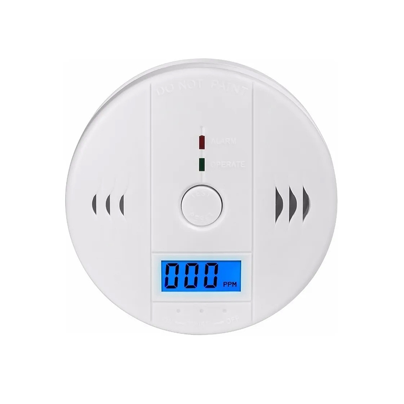 LCD Alarma Detector Monóxido De Carbono Autónomo Digital Lcd Color Blanco — foto 3